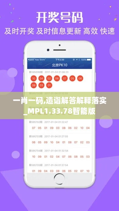 一肖一码,造诣解答解释落实_MPL1.33.78智能版