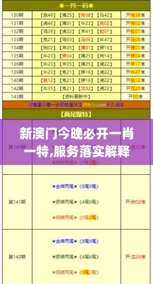 新澳门今晚必开一肖一特,服务落实解释解答_IRU9.42.83自助版