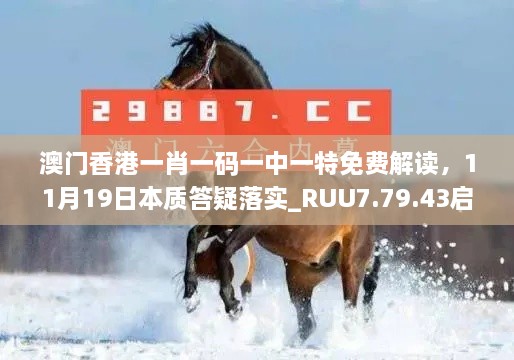 澳门香港一肖一码一中一特免费解读，11月19日本质答疑落实_RUU7.79.43启天境