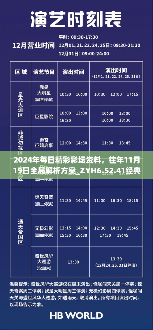 2024年每日精彩彩坛资料，往年11月19日全局解析方案_ZYH6.52.41经典版