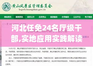 河北任免24名厅级干部,实地应用实践解读_DYB41.640车载版