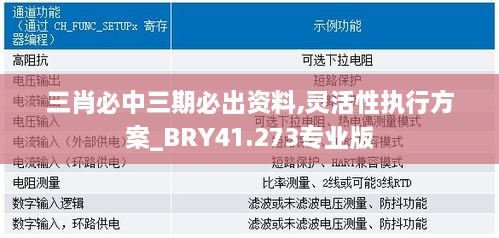 三肖必中三期必出资料,灵活性执行方案_BRY41.273专业版