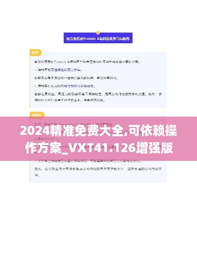 2024精准免费大全,可依赖操作方案_VXT41.126增强版