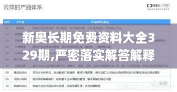 新奥长期免费资料大全329期,严密落实解答解释_YQS5.62