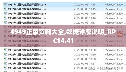 4949正版资料大全,数据详解说明_RPC14.41