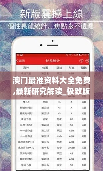 澳门最准资料大全免费,最新研究解读_极致版VJJ2.66