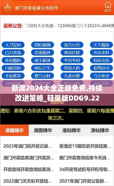 新澳2024大全正版免费,持续改进策略_轻量版DDG9.22