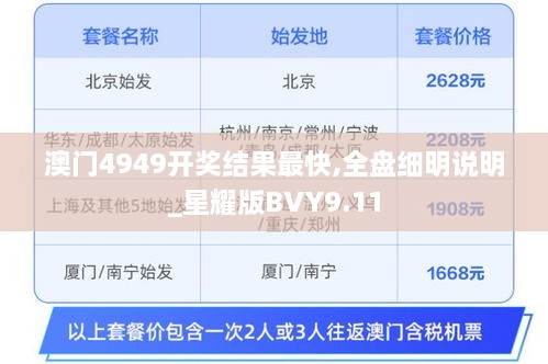 澳门4949开奖结果最快,全盘细明说明_星耀版BVY9.11