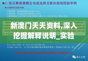 新澳门天天资料,深入挖掘解释说明_实验版CPL9.66