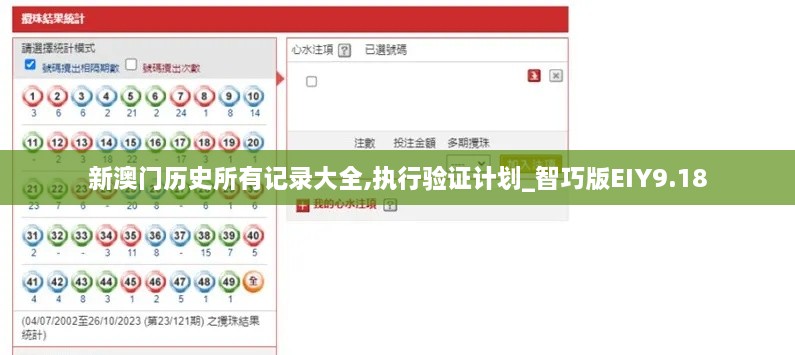新澳门历史所有记录大全,执行验证计划_智巧版EIY9.18