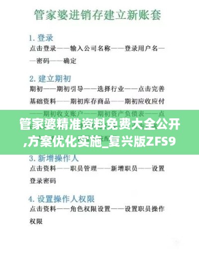管家婆精准资料免费大全公开,方案优化实施_复兴版ZFS9.49