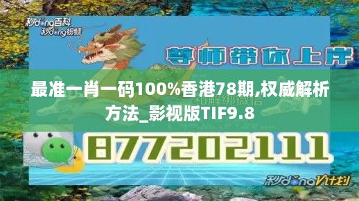 最准一肖一码100%香港78期,权威解析方法_影视版TIF9.8