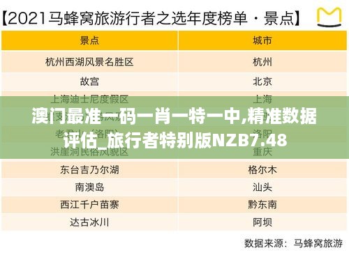 澳门最准一码一肖一特一中,精准数据评估_旅行者特别版NZB7.48