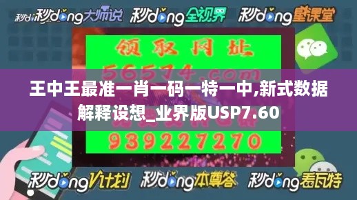 王中王最准一肖一码一特一中,新式数据解释设想_业界版USP7.60
