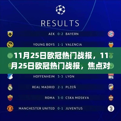 11月25日欧冠热门战报，焦点对决与赛场亮点全解析