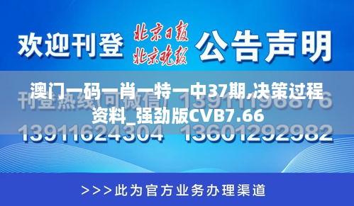 澳门一码一肖一特一中37期,决策过程资料_强劲版CVB7.66