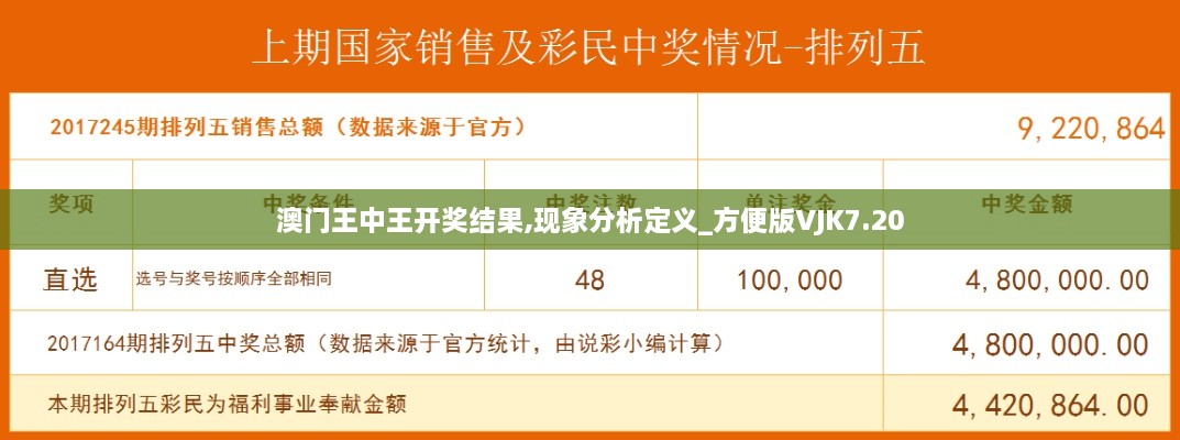 澳门王中王开奖结果,现象分析定义_方便版VJK7.20