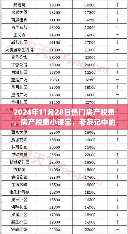 房产税费小课堂，老友记中的温馨日常与最新热门资讯（2024年11月28日）