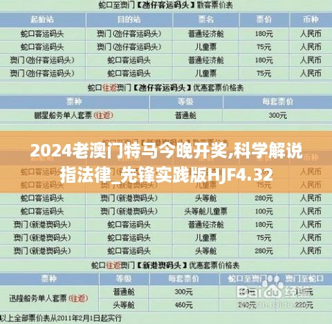 2024老澳门特马今晚开奖,科学解说指法律_先锋实践版HJF4.32