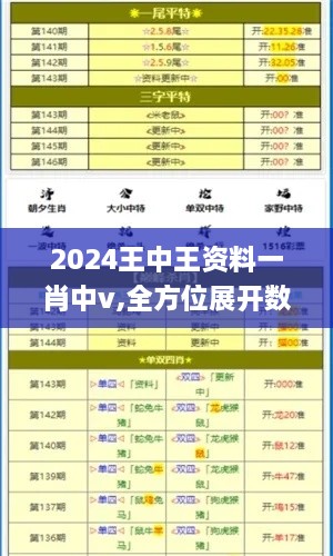 2024王中王资料一肖中v,全方位展开数据规划_视频版AUF8.27