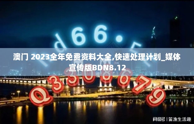 澳门 2023全年免费资料大全,快速处理计划_媒体宣传版BDN8.12