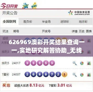 626969澳彩开奖结果查询一一,实地研究解答协助_无线版OJQ8.12