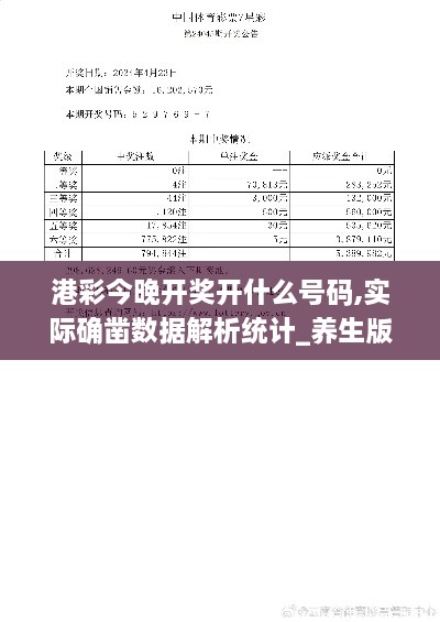 港彩今晚开奖开什么号码,实际确凿数据解析统计_养生版AGB8.52