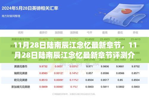 11月28日陆南辰江念忆最新章节及评测介绍