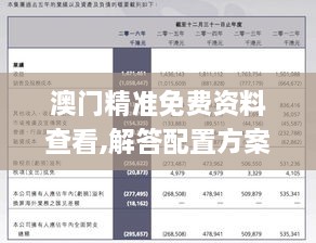 澳门精准免费资料查看,解答配置方案_明星版XBT32.607