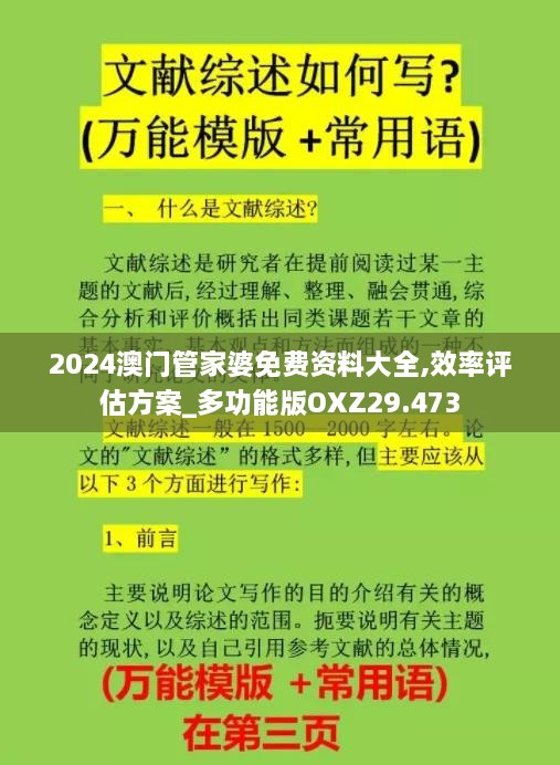 2024澳门管家婆免费资料大全,效率评估方案_多功能版OXZ29.473
