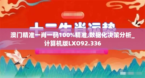 澳门精准一肖一码100%精准,数据化决策分析_计算机版LXO92.336