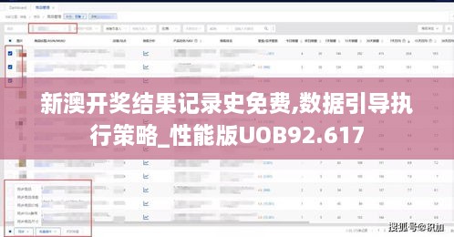新澳开奖结果记录史免费,数据引导执行策略_性能版UOB92.617