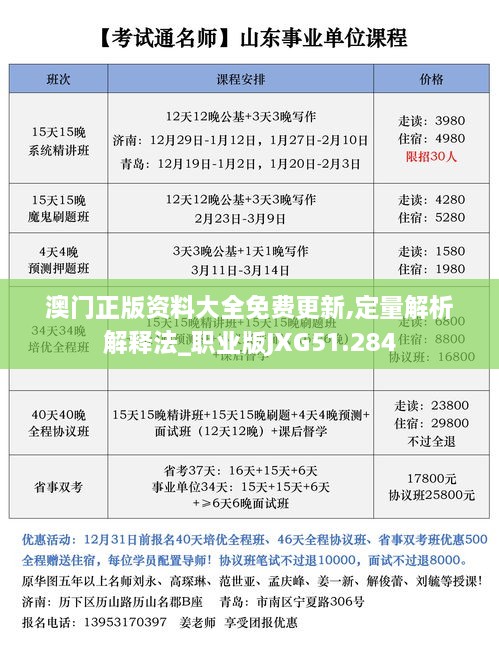 澳门正版资料大全免费更新,定量解析解释法_职业版JXG51.284