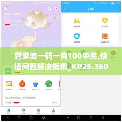 管家婆一码一肖100中奖,快捷问题解决指南_KP25.360-9