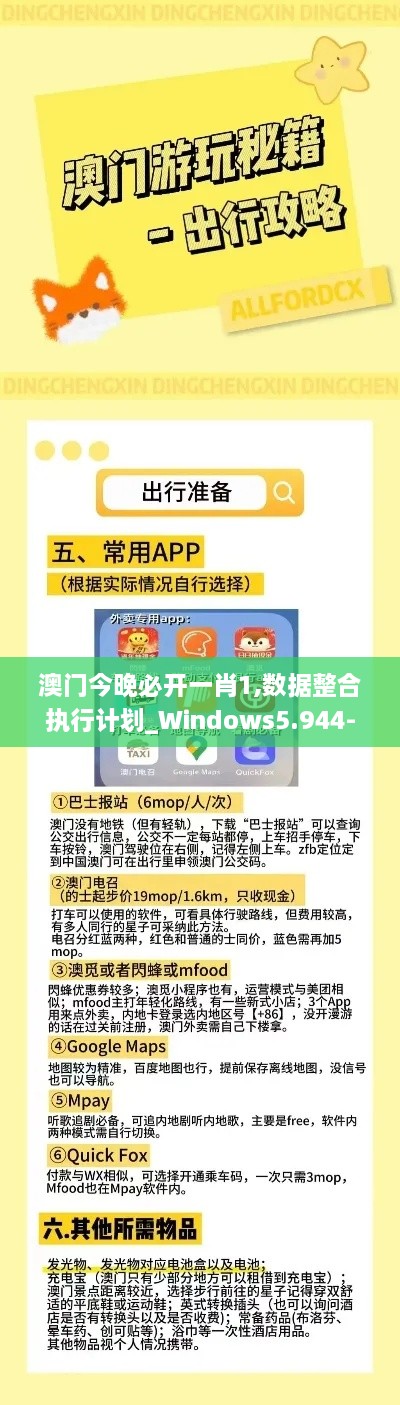 澳门今晚必开一肖1,数据整合执行计划_Windows5.944-3