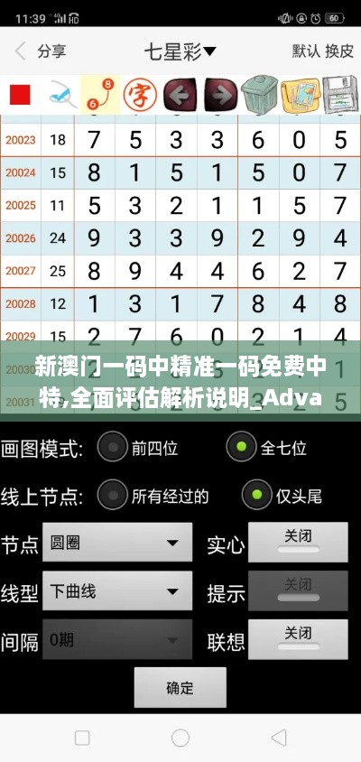 新澳门一码中精准一码免费中特,全面评估解析说明_Advance185.218-3