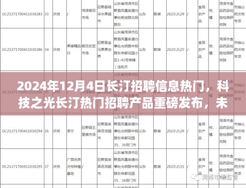 长汀热门招聘重磅发布，科技之光引领未来，引领生活新潮流