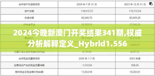 2024今晚新澳门开奖结果341期,权威分析解释定义_Hybrid1.556