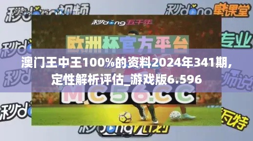 澳门王中王100%的资料2024年341期,定性解析评估_游戏版6.596