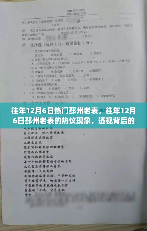 往年12月6日热议邳州老表现象，透视背后的观点与立场热议风潮
