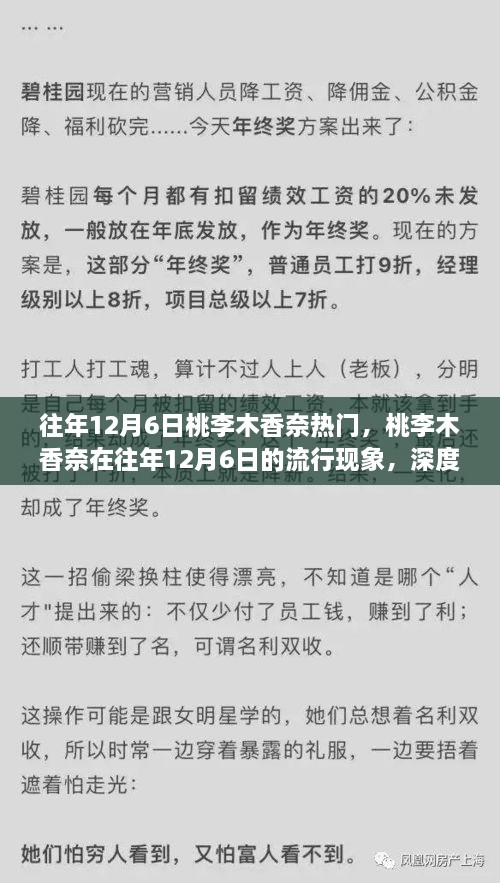 桃李木香奈在往年12月6日的流行现象深度分析与个人观点分享