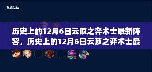历史上的12月6日云顶之弈术士最新阵容详解与深度评测介绍