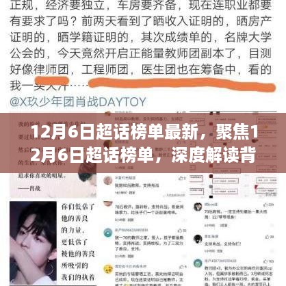 深度解读，聚焦最新12月6日超话榜单背后的观点之争