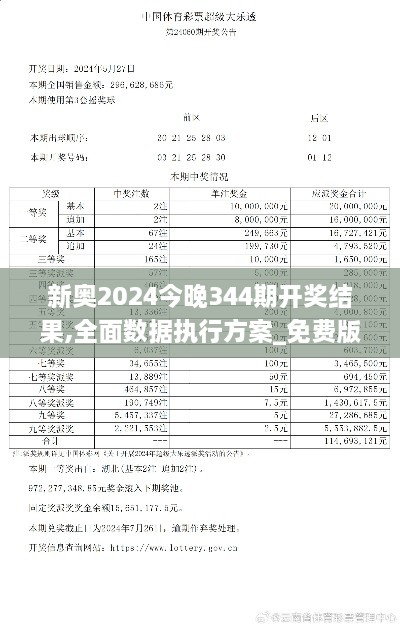 新奥2024今晚344期开奖结果,全面数据执行方案_免费版10.174