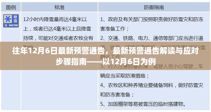 关于往年12月6日最新预警通告的解读与应对步骤指南