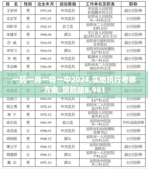 一码一肖一特一中2024,实地执行考察方案_旗舰版8.981