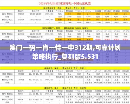 澳门一码一肖一恃一中312期,可靠计划策略执行_复刻版5.531