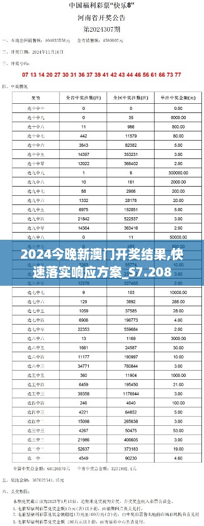 2024今晚新澳门开奖结果,快速落实响应方案_S7.208