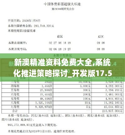 新澳精准资料免费大全,系统化推进策略探讨_开发版17.579