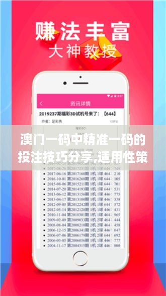 澳门一码中精准一码的投注技巧分享,适用性策略设计_进阶版15.749